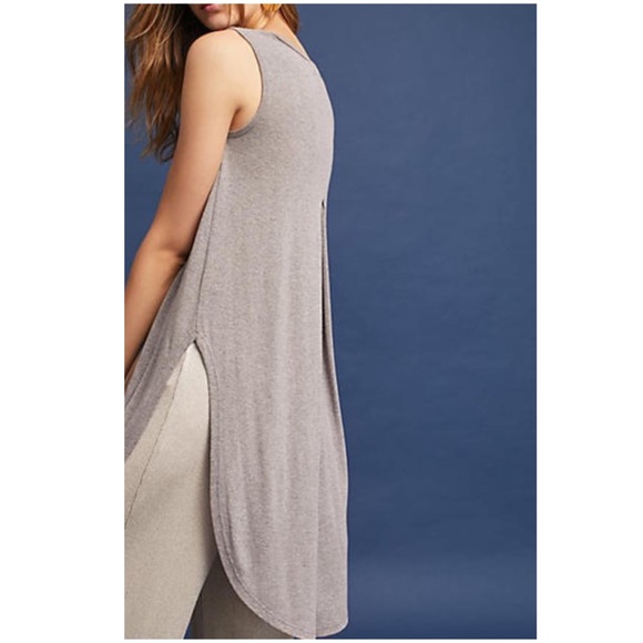 Anthropologie Shorebound Tunic Gray NWT Deletta - Picture 2 of 3